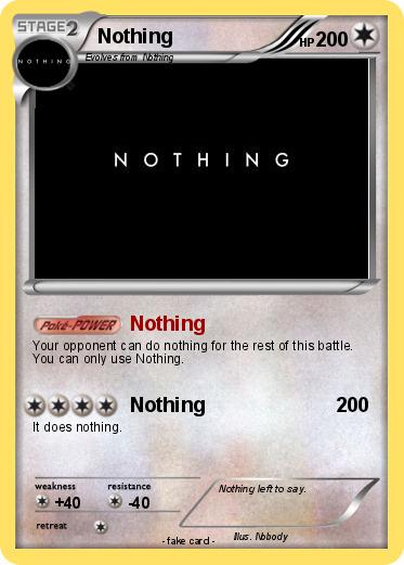 Pokemon Nothing
