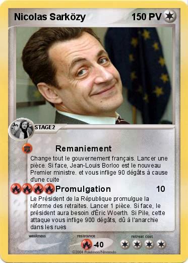 Pokemon Nicolas Sarközy