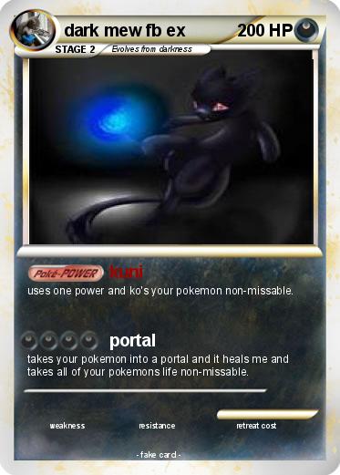 Pokemon dark mew fb ex