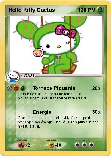 Pokemon Hello Kitty Cactus