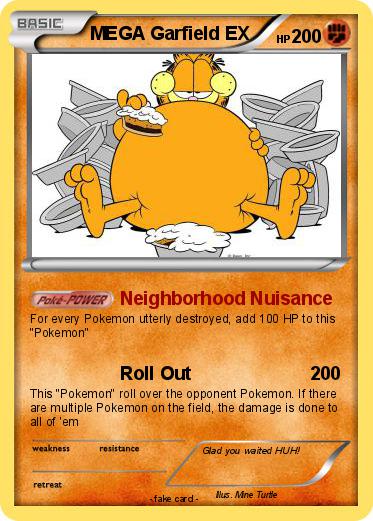 Pokemon MEGA Garfield EX