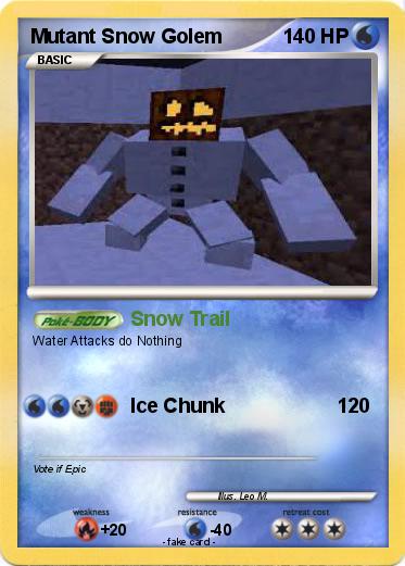Pokemon Mutant Snow Golem