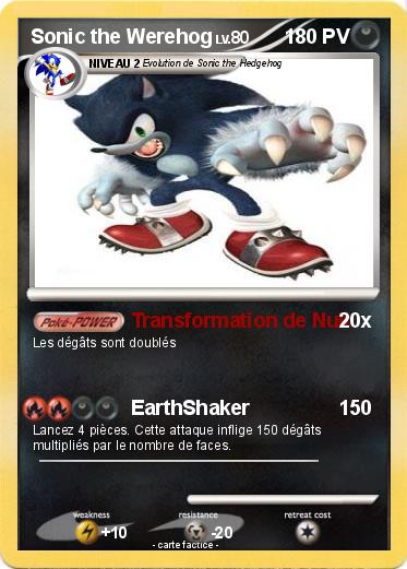 Pokemon Sonic the Werehog