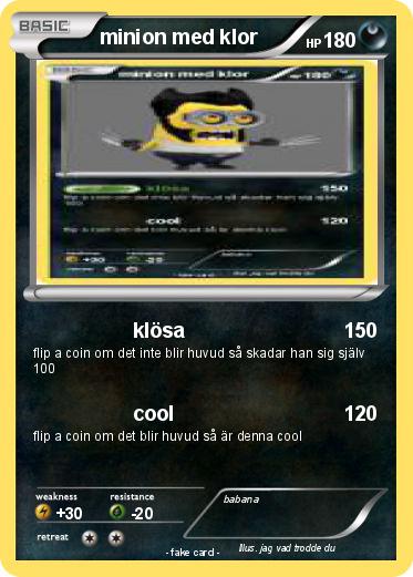 Pokemon minion med klor