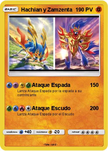 Pokemon Hachian y Zamzenta