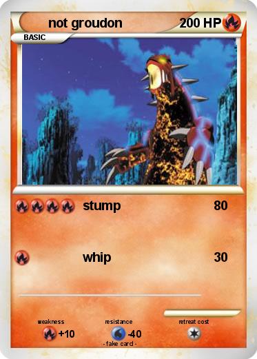 Pokemon not groudon