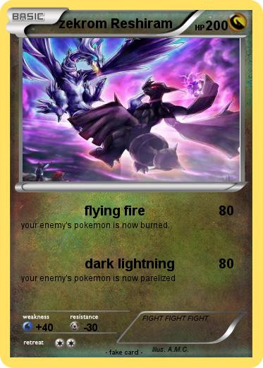 Pokemon zekrom Reshiram