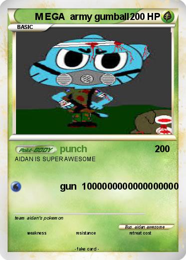 Pokemon M EGA  army gumball