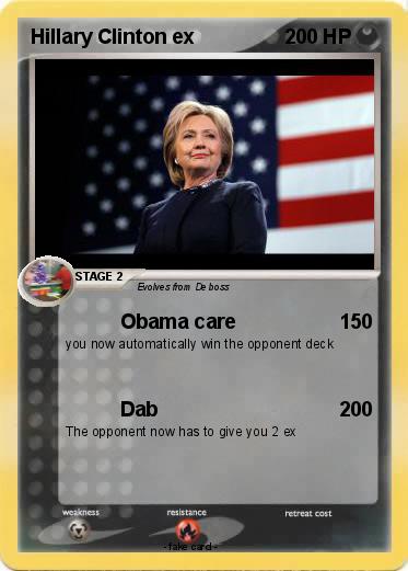Pokemon Hillary Clinton ex