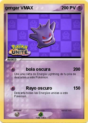 Pokemon gengar VMAX