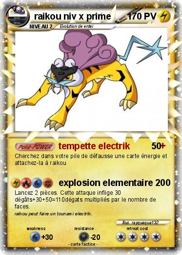 Pokemon raikou niv x prime