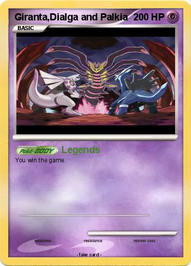 Pokemon Giranta,Dialga and Palkia