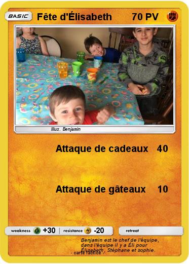 Pokemon Fête d'Élisabeth