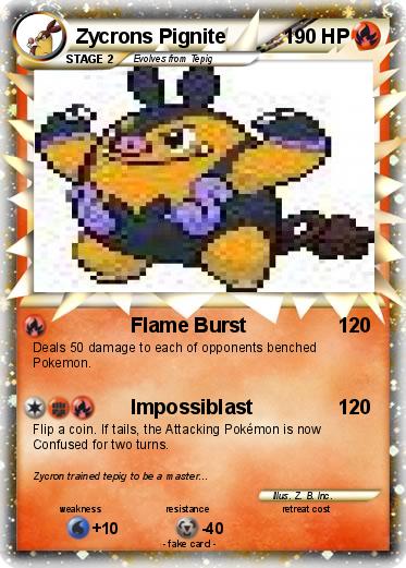 Pokemon Zycrons Pignite