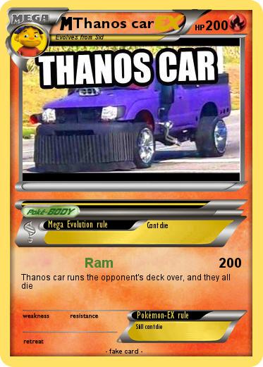 Pokemon Thanos car