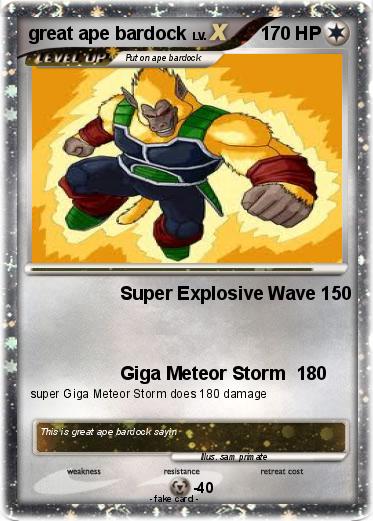 Pokemon great ape bardock