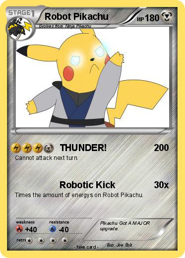 Pokemon Robot Pikachu