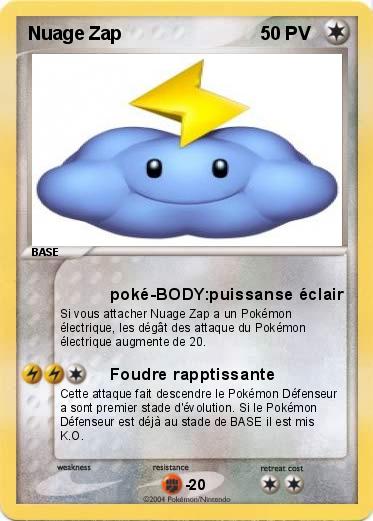 Pokemon Nuage Zap