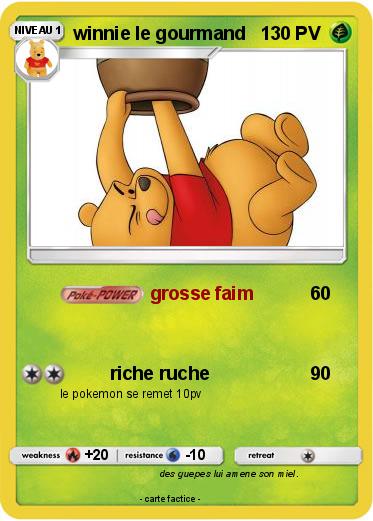 Pokemon winnie le gourmand