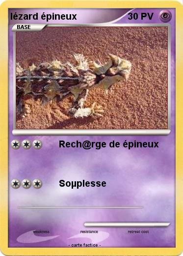Pokemon lézard épineux