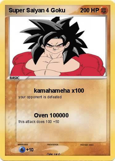Pokemon Super Saiyan 4 Goku