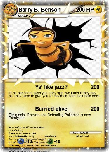 Pokemon Barry B. Benson