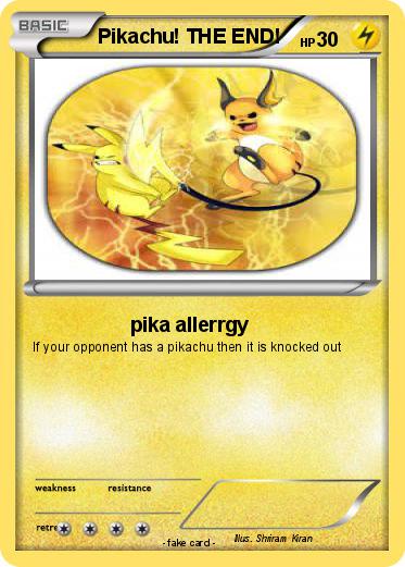 Pokemon Pikachu! THE END!