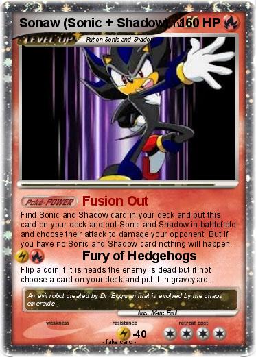 Pokemon Sonaw (Sonic + Shadow)