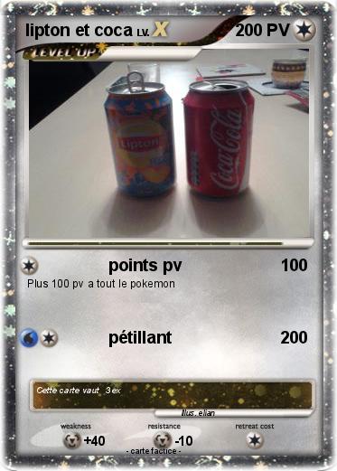 Pokemon lipton et coca