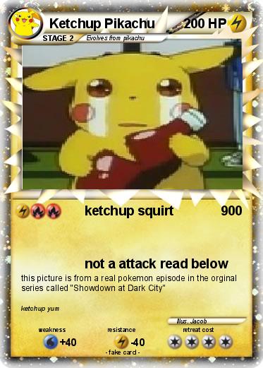 Pokemon Ketchup Pikachu