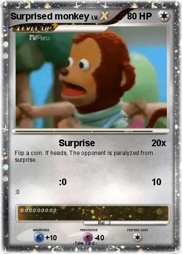Pokemon Surprised monkey