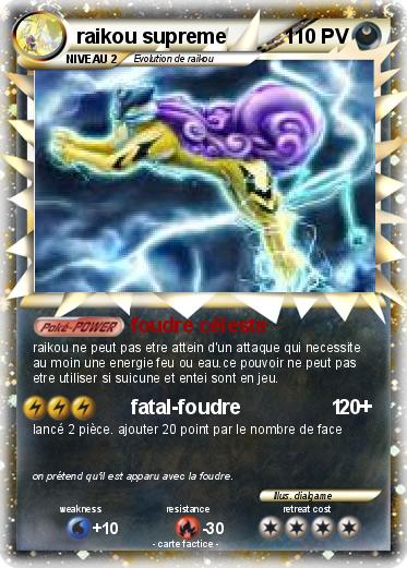 Pokemon raikou supreme