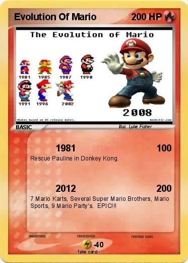 Pokemon Evolution Of Mario