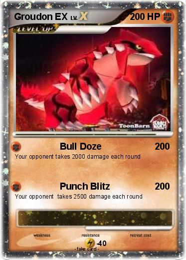Pokemon Groudon EX