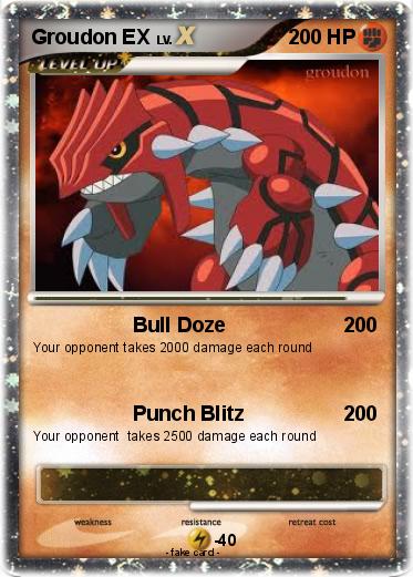 Pokemon Groudon EX