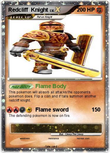 Pokemon Redcliff  Knight