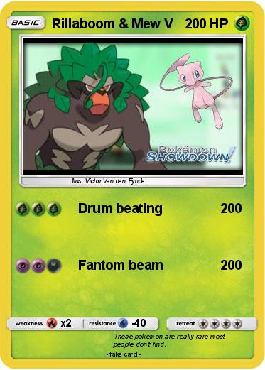 Pokemon Rillaboom & Mew V