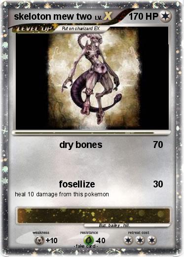 Pokemon skeloton mew two