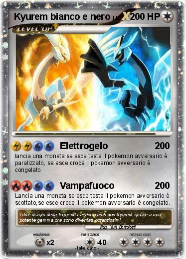 Pokemon Kyurem bianco e nero