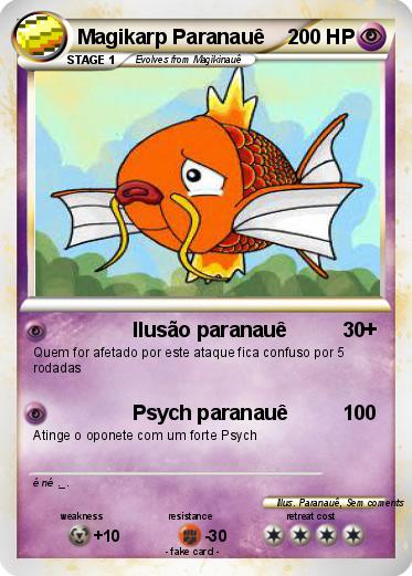 Pokemon Magikarp Paranauê