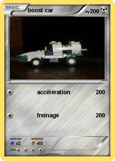 Pokemon boost car