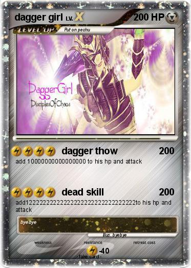 Pokemon dagger girl