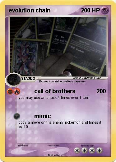 Pokemon evolution chain