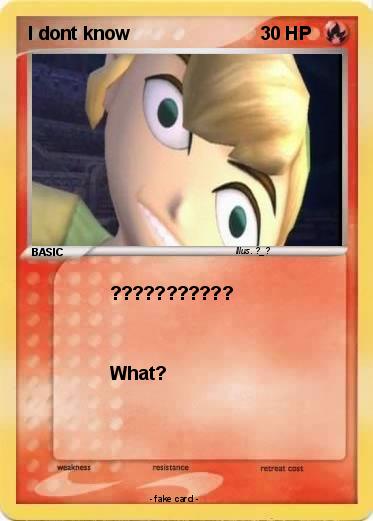 Pokemon I dont know