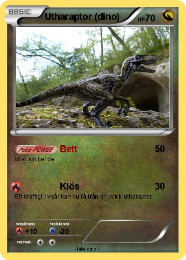 Pokemon Utharaptor (dino)