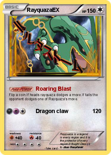 Pokemon RayquazaEX