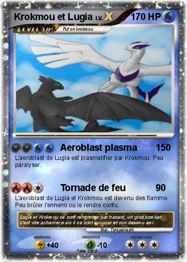 Pokemon Krokmou et Lugia