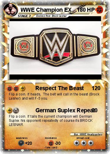 Pokemon WWE Champion EX