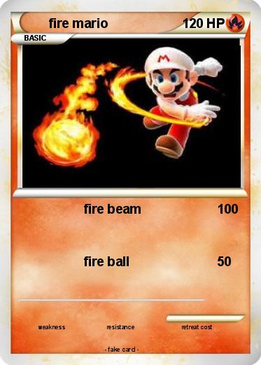 Pokemon fire mario