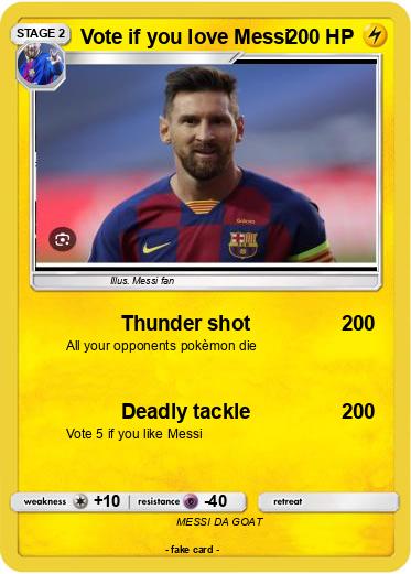 Pokemon Vote if you love Messi